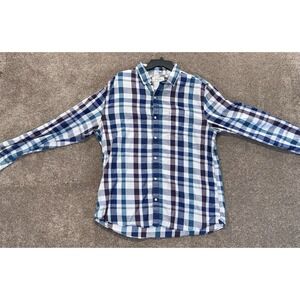 Hawker Rye‎ Mens Button Down Plaid Shirt XLT Tall Regular Fit
